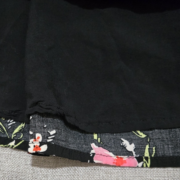 FREE PEOPLE Greatest Day Floral Dress Black Pink Yellow Smocked Waist Medium - Picture 12 of 16